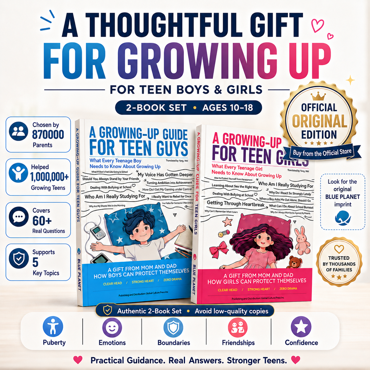 Growing-Up Guides for Teen Boys & Girls – English Paperback & eBooks（LT）